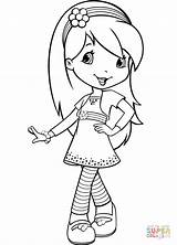 Coloring Raspberry Strawberry Shortcake Pages Torte Cute Blueberry Muffin Plum Pudding Colouring Characters Cartoon Kids Disney Girls Supercoloring Sheets Princess sketch template