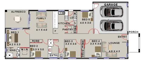 narrow lot  bedroom house plan  nbrh  bedroom narrow lot  lot style house plan