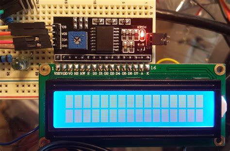 ic lcd serial interface board  displaying text wrong pins arduino stack exchange
