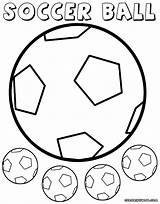 Ball Soccer Coloring Pages Colorings Print sketch template