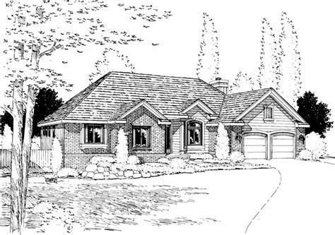 house plan    bedroom  sq ft ranch country home tpc