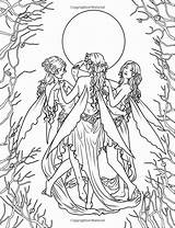Fairy Selina Mystical Fenech Elves Mythical Fairies Myth Erwachsene Grown Ups Elfen Ausmalen Legend Mermaids Feen Everfreecoloring Elvish Visiter Forests sketch template