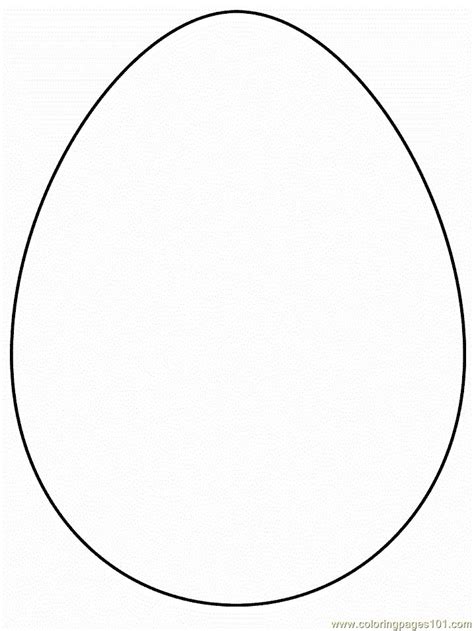 blank egg printable coloring eggs shape coloring pages egg
