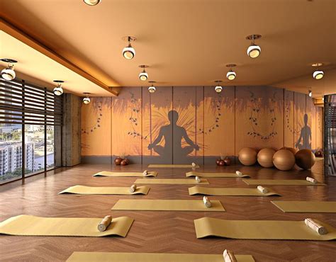 yoga hall usa  behance yoga room design yoga room decor yoga