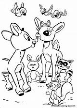 Rudolph Coloring Pages Reindeer Red Nosed Color Printable Clarice Christmas Sheets Kids Book Books Choose Board sketch template