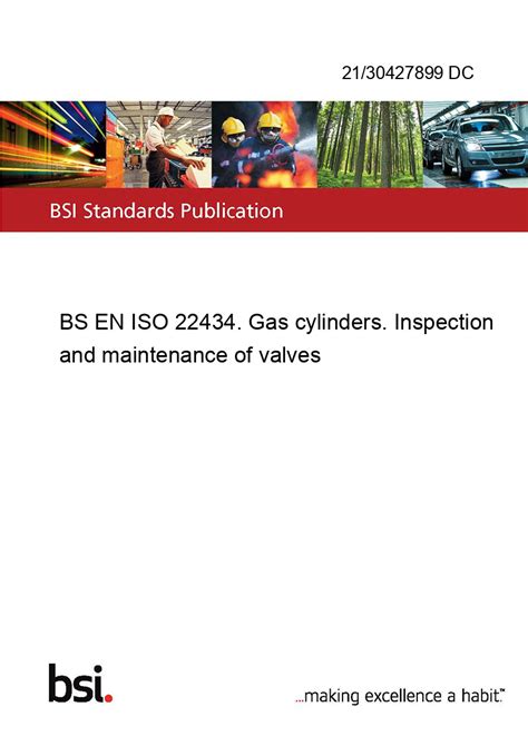 dc bs en iso  gas cylinders inspection  maintenance  valves european