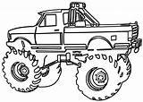 Monstertruck sketch template