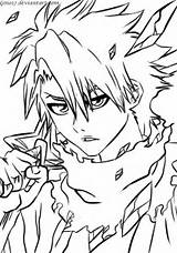 Hitsugaya Toshiro Lineart Look Animanga Deviantart sketch template