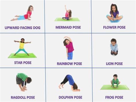 printable yoga cards  preschoolers awesome moves clipart