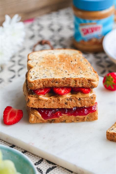 peanut butter  jelly sandwich  sunny kitchen