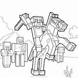 Minecraft Xcolorings Ender Wolf sketch template