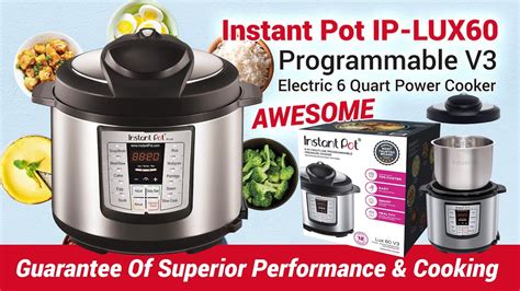 instant pot ip lux  electric pressure cooker review youtube