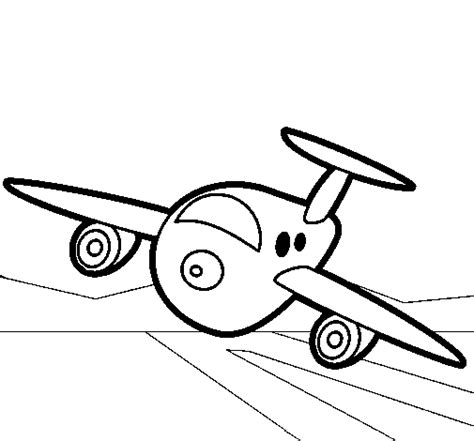 plane landing coloring page coloringcrewcom