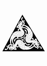 Celtic Coloring Drawing Pages Triskele Spiral Symbol Drawings Edupics sketch template