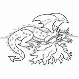 Dragon Coloring Fire Pages sketch template