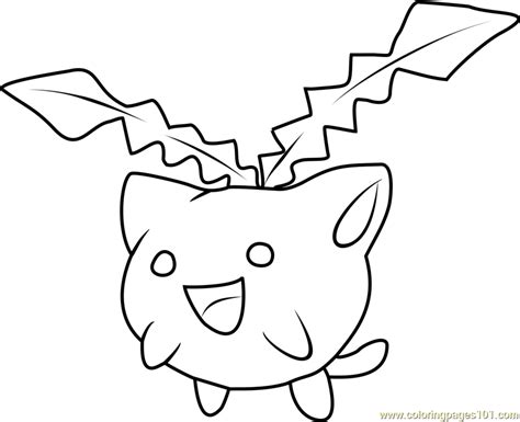 hoppip pokemon coloring page  pokemon coloring pages
