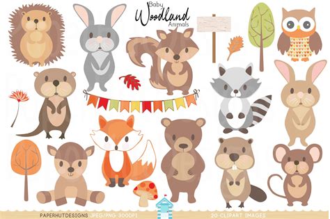 woodland animals clipart uk   cliparts  images