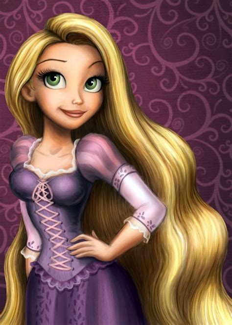 11 Disney Tangled Princess Rapunzel Wear Purple Dress