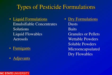 Ppt Pesticide Formulations Powerpoint Presentation Free Download
