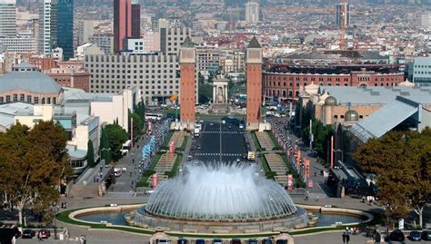 barcelona madrid ciudad luces de la ciudad europa