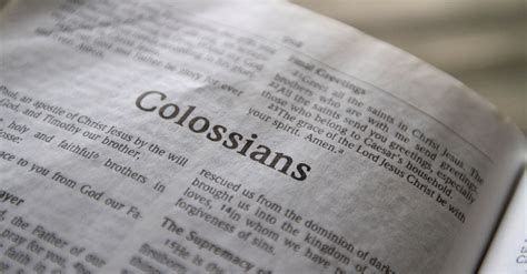 colossians bible book chapters  summary  international version