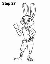 Zootopia Judy Drawing Hopps Draw Drawings Disney Sketch Cartoon Pencil Step Coloring Pages Easydrawingtutorials Mark Colouring Colored Sheets Inked Carefully sketch template