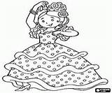 Flamenco Coloring Pages Dancers Spain Colorear Para Dibujos Dibujo Kids Dancer Seleccionar Tablero Fichas Girl sketch template