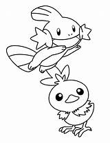 Mudkip Pokemon sketch template