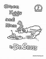 Ham Eggs Coloring Green Seuss Dr Pages Printable Color Pdf Worksheets Sam Am Birthday Cat Sheets Hat Colouring Across America sketch template