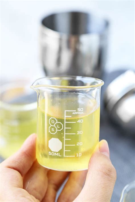 green tea shot pickled plum food and drinks