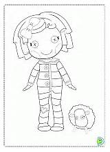 Coloring Lalaloopsy Pages Dinokids Coloringdolls sketch template