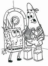 Spongebob Halloween Coloring Pages Getcolorings Color Print sketch template