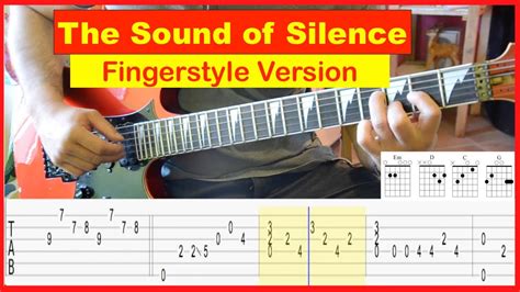 The Sound Of Silence Tutorial Fingerstyle Version With Tab Simon