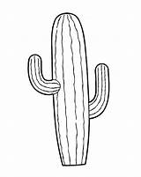 Cactus Coloring Simple Pages Saguaro Printable Outline Drawing Color Template Book Sketch Para Drawings Tocolor California Pretty Getdrawings Blanco Negro sketch template