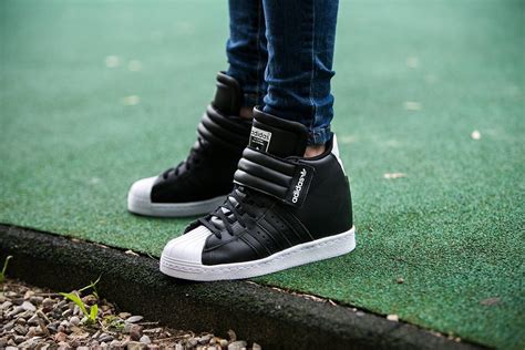adidas superstar  strap platform wedges shoes adidas originals