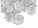 Henna Coloring Mehndi Pages Designs Colouring Color Printable Patterns Sheets Getcolorings Getdrawings sketch template