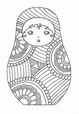 Coloring Russian Pages Dolls Adult Colouring Doll Everyone Printables Printable Adults Russe Disney Nesting Coloriage Color Template Russia Matryoshka Number sketch template