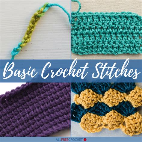 printable crochet stitches guide printable crochet stitches