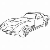 Corvette Coloring Stingray Pages Drawing Chevrolet Sketch Mustang Cars Draw Car Drawings Z06 Colouring Race Zr1 Bmw Kids Kolorowanki Color sketch template