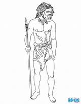 Neandertal Cro Magnon Uomini Primitivi Prehistoria Preistoria Stone Hellokids Yodibujo Farben Drucken sketch template
