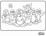 Coloring Penguin Club Pages Colouring Color Christmas Printable Popular Comments sketch template