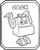 Rusty Rivets Jack Coloring Pages Robot Printable Color sketch template