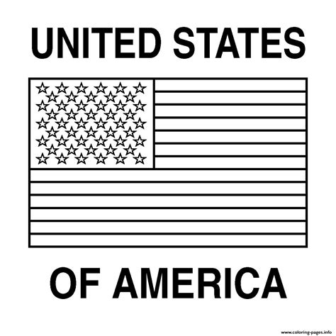 printable american flag coloring page printable