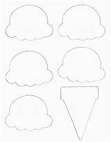 Template Ice Cream Cone Printable Craft Crafts Kids Scoop Cones Coloring Print Templates Food Scoops Allkidsnetwork Paper Project Icecream Clipart sketch template