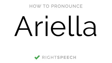 🔴 ariella how to pronounce ariella american girl name youtube