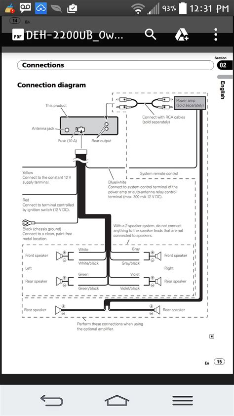 pioneer deh xbt wiring diagram inspirational wiring diagram image