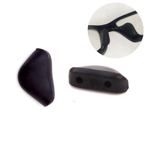 2pair two hole replacement silicone plug in nose pads for sunglasses