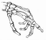 Bone Hand Skeleton Drawing Hands Drawings Sketch Tattoo Sketches Wordpress Anatomy sketch template