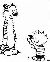 Calvin Hobbes Coloring Pages Strip If Fan Anyone Made Does Know Comments Popular Coloringhome sketch template