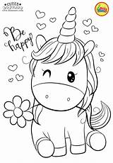 Bojanke Coloring Pages Cute Cuties Unicorn Printables Preschool Kids Choose Board sketch template